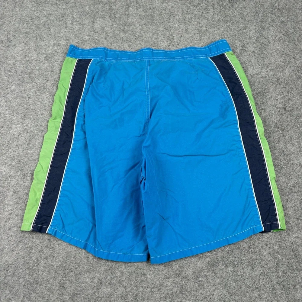 Polo Sport Swim Trunks Mens 34 Blue Vintage Ralph Lauren Colorblock Board Shorts